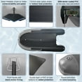thumbnail image 4 of ALEKO Inflatable Fishing Boat with Aluminum Floor 8.5 ft Light and Dark Gray, 4 of 11