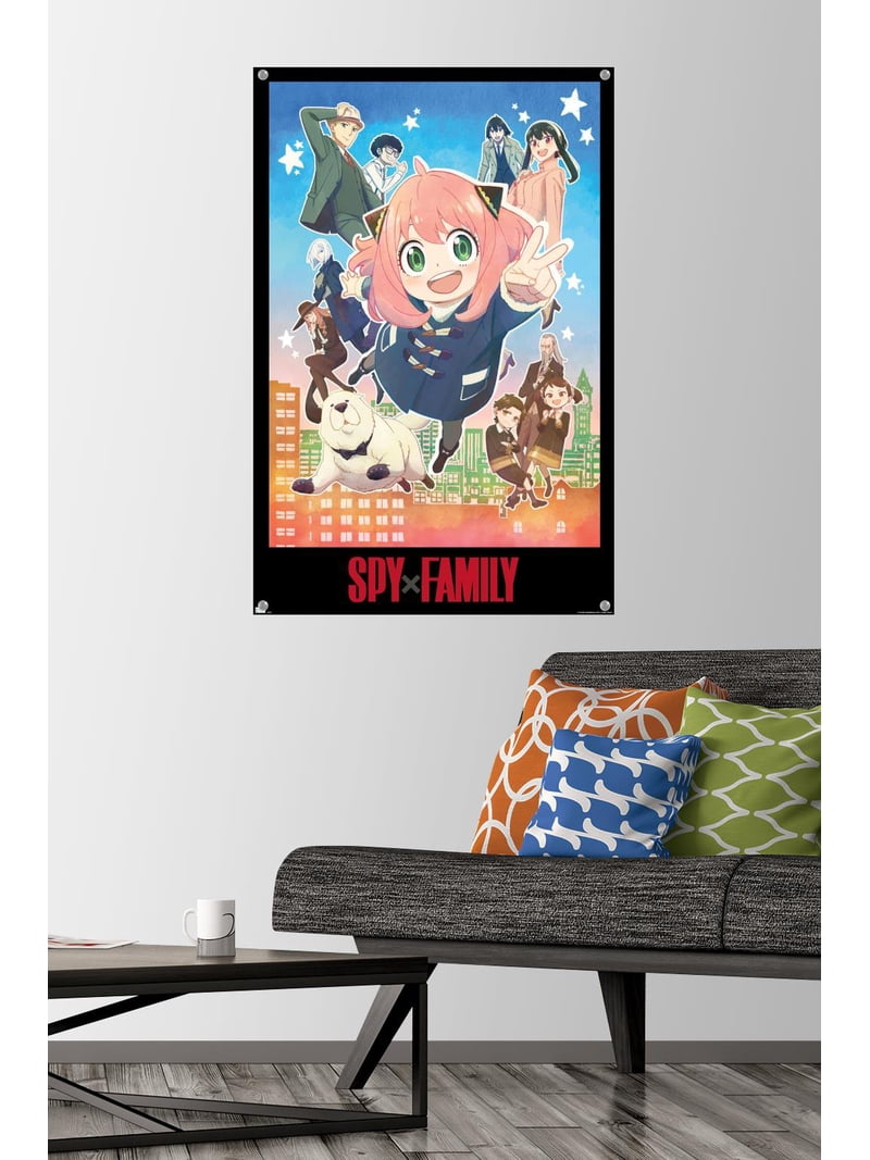 Spy x Family - Anya Key Art Wall Poster with Push Pins, 22.375