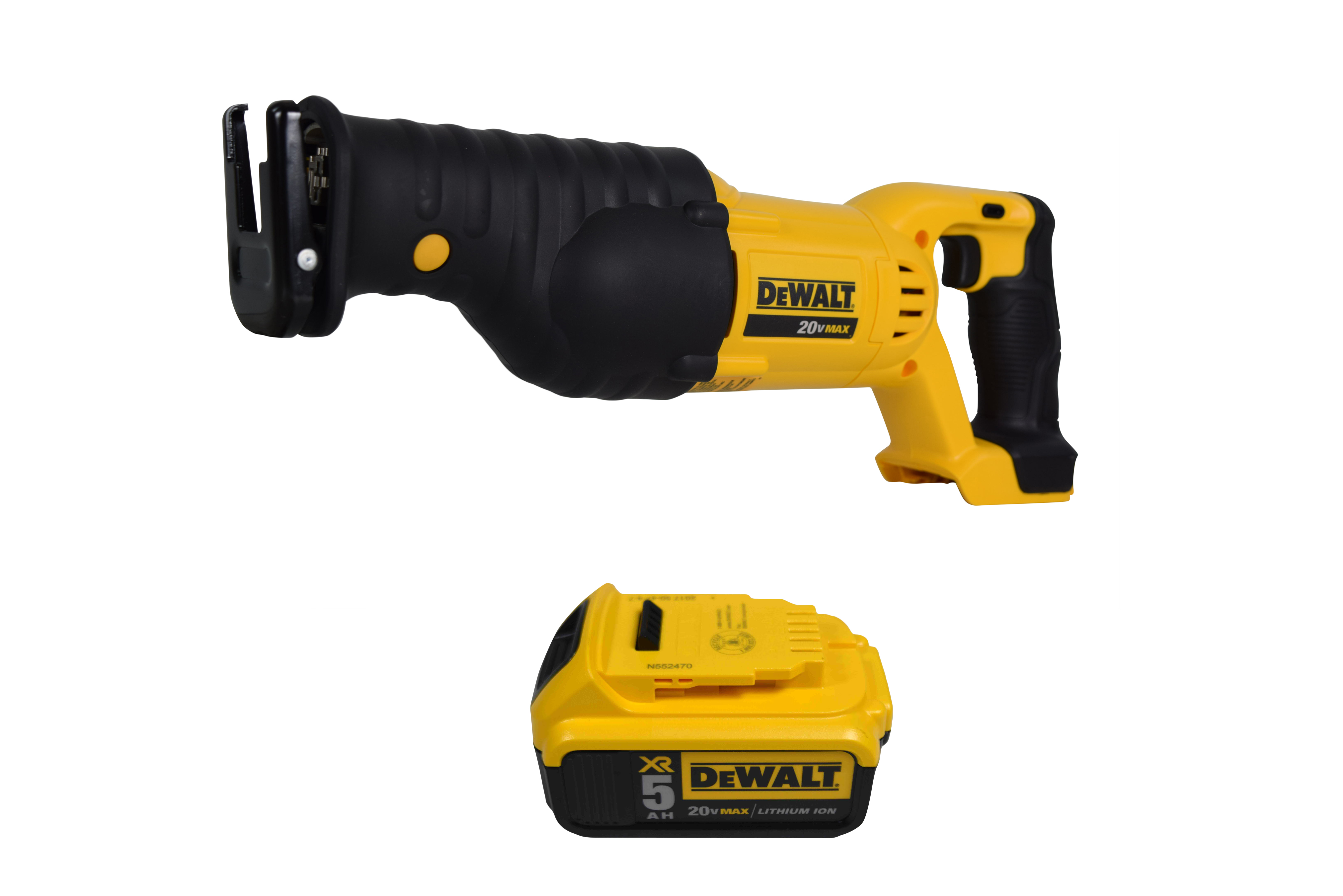 Dewalt 20V Cordless Reciprocating Sawzall DCS380 with DCB205 5.0Ah