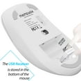 thumbnail image 5 of memzuoix Wireless Mouse, 5 Button 1400 DPI Mobile Optical Mouse, Cordless Laptop Mouse with Nano Receiver, Portable Computer Mice for PC, Desktop, MacBook, White, 5 of 9