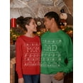 thumbnail image 4 of Mom & Dad Matching Ugly Christmas Sweatshirts Matching Couple Set Outfit Red XX-Large / Sweatshirt Green XX-Large, 4 of 6