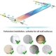 thumbnail image 4 of 6 Pack Large Iridescent Clear Acrylic Wall Mounted Floating Rack, Nail Polish Storage Rack, Room Wall Display Bookshelf, Modern 15 Inch Thickened Bath, 4 of 5