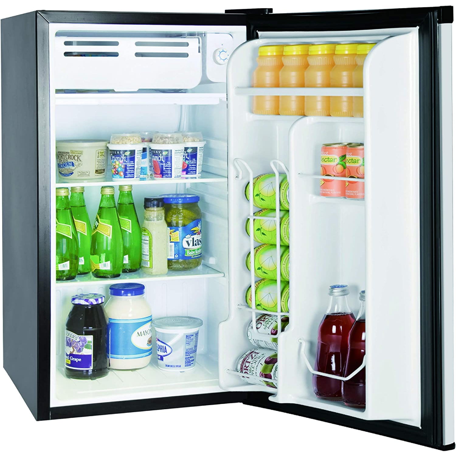 Frigidaire 3.2 Cu. ft. Mini Fridge, Compact Refrigerator with Chiller Compartment, Platinum