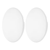 FRCOLOR 2pcs Ceiling Light Covers For Ceiling Lights Round Lamp Shade Replacement Plastic Globes For Light Fixtures For Kitchen Bathroom Bedroom