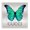 Green Blue Butterfly Gucci, variant on Stupell Industries Art Deco Green & Blue Butterfly Canvas Art, 36 x 36, by Madeline Blake