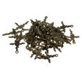 thumbnail image 3 of EHJRE 50Pcs Flower Leaf Cross Charms Jewelry DIY Making Bronze, 3 of 9