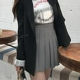thumbnail image 4 of Girls Women High Waisted Plain Pleated Skirt Skater Tennis School Uniforms A-line Mini Skirt, 4 of 4