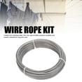 thumbnail image 3 of Steel Cable Kit, Stainless Steel Wire Rope UV Resistant  for Hanging Outdoor Lights for Home Garden Use, 3 of 7