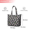 thumbnail image 4 of Gray Cow Grass Pattern Travel Tote Bags for Women Carry On,Large Weekender Bags for Women Travel,Multi Functional Duffle Bag for Work,Shopping,Sports, 4 of 5