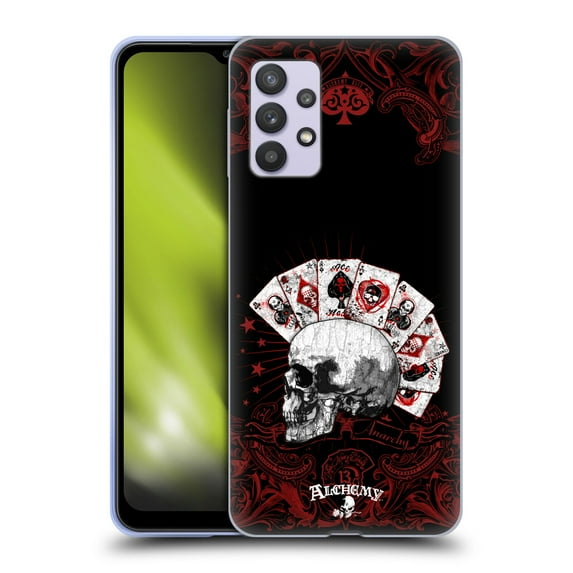 Head Case Designs Officially Licensed Alchemy Gothic Skull And Cards Aces Of Anarchy Soft Gel Case Compatible with Samsung Galaxy A32 5G / M32 5G (2021)