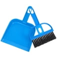 thumbnail image 3 of Escoba de mano compacta con recogedor, cepillo pequeño y suave para limpieza del hogar, mini escoba de mano y recogedor, herramienta de limpieza para coches, cama de escritorio, color azul, 3 of 3