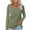 Green, variant on Oalirro Women's V Neck Long Sleeve T Shirts Casual Solid Color Tunic Tops Basic Tees