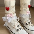 thumbnail image 7 of Tumao 51PCS Shoe Charms for Sneakers, Junk Socks Charms Kit with Pearl Bows, Lace shoelaces and Pins, DIY Accessories for Decorating and Personalizing Socks Shoes Hats, 7 of 7