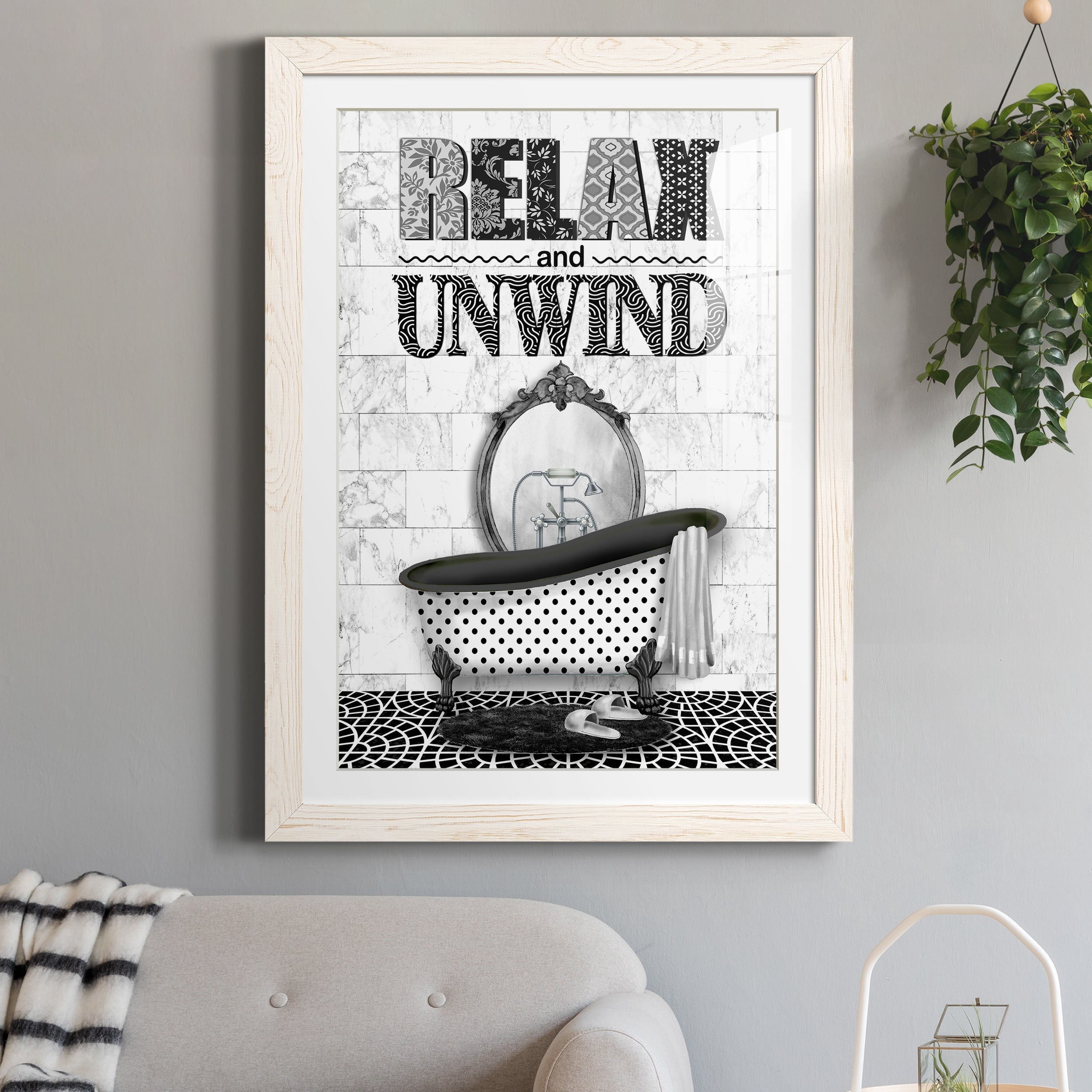 Relax and Unwind - Premium Framed Print - Distressed Barnwood Frame - Ready to Hang