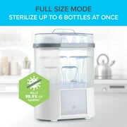 Chicco Advanced Electric Steam Sterilizer & Dryer for Baby Bottles, Pacifiers, Toys and More - White, New