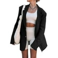 thumbnail image 2 of Sherrylily Women Autumn Winter Casual Elegant Lapel Blazers Open Front Work Office Jacket Outfit, 2 of 3