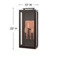 thumbnail image 3 of 2915OZ-LL Hinkley Lighting Sutcliffe - 3 Light Large Outdoor Wall Lantern in Traditional Style - 10 Inches Wide by 22 Inches High-Oil Rubbed Bronze, 3 of 7