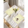 thumbnail image 5 of Fall Botanical Placemats Set of 4, Orange Autumn Maple Leaf Yellow Placemats for Dining Table, Place Mats for Kitchen Tabletop, Waterproof Wipeable Dining Table Mats Set, 5 of 9