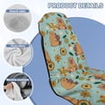 thumbnail image 4 of ZUXONGSY Car Seat Cover Towel Capybara Daisy Print Cars Seat Towel Covers Non-Slip Towel Bucket Seat Covers Universal Fit for Cars Suvs Vans Trucks, 4 of 8