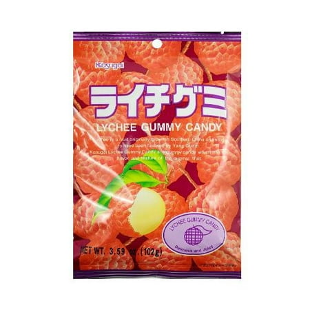 Kasugai: Gummy litchi frais et bonbons juteux, 4,41 oz