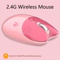 thumbnail image 3 of Souris à Double Mode 2.4GHz BT 5.1 Conception Silencieuse Réglable DPI Taille Portable avec Molette Antidérapante Compatible avec PC Tablette Ordinateur Portable et Téléphone, 3 of 8