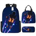 thumbnail image 1 of Fortress Night Children's Schoolbag Primary And Secondary School Student Backpack Lightweight Digital Print Lunch, 1 of 1