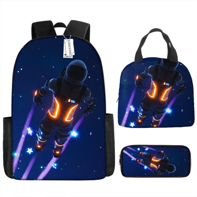 Fortress Night Children's Schoolbag Primary And Secondary School Student Backpack Lightweight Digital Print Lunch