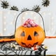 thumbnail image 1 of Cubo de calabaza de Halloween, 1 pieza, cubo pequeño de plástico con forma de calabaza para niños, cubo de calabaza, cubo de calabaza, cubo de dulces de Halloween, cesta de calabaza de Halloween, cest, 1 of 6