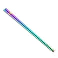 thumbnail image 3 of Une Paire de Baguettes en Acier Inoxydable Électroplaquées Carrées Réutilisables (23cm, Couleur), 3 of 8