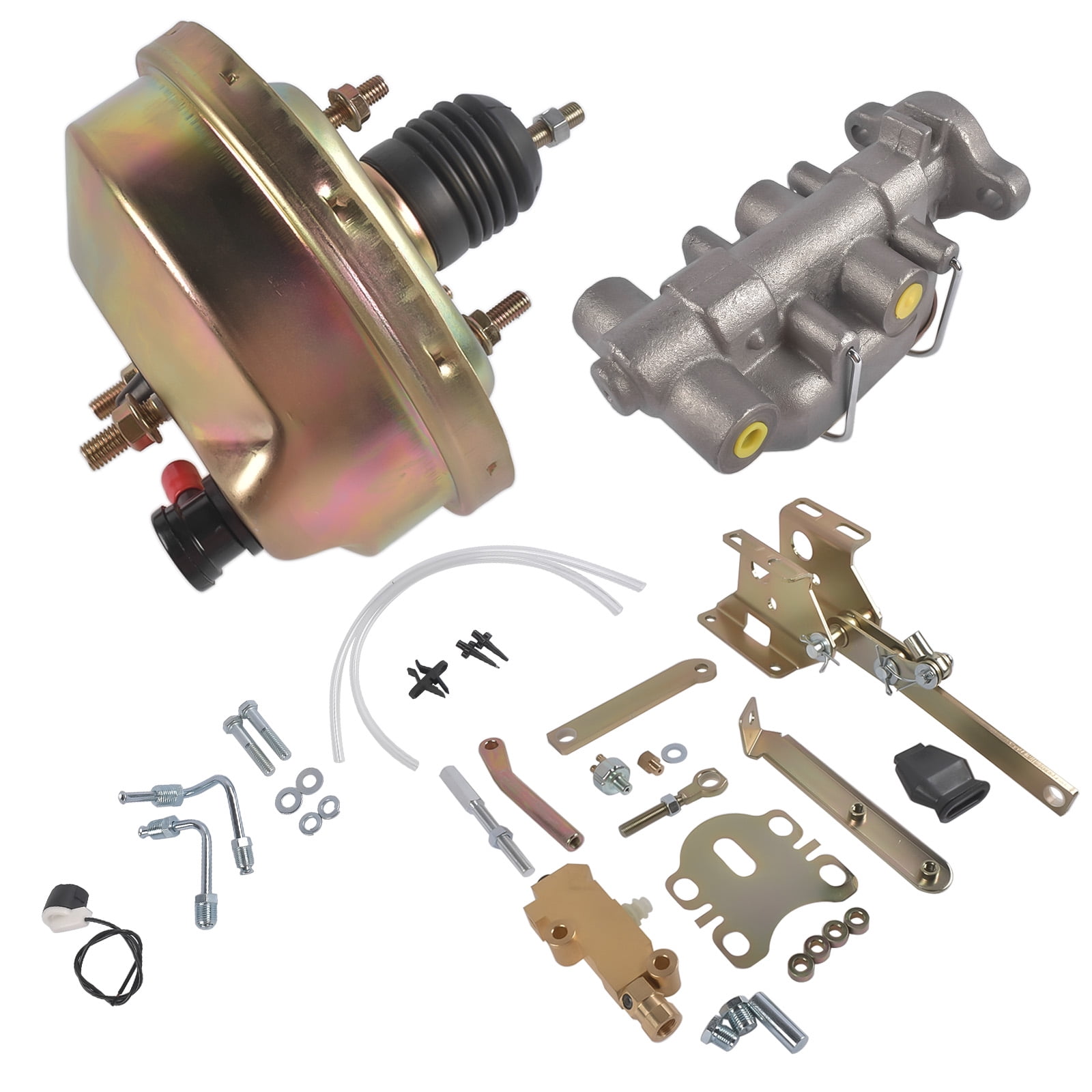 Mustrod For 1961-1964 Ford Thunderbird 8 inch Power Brake Booster Conversion Master Cylinder Disc Drum Kit
