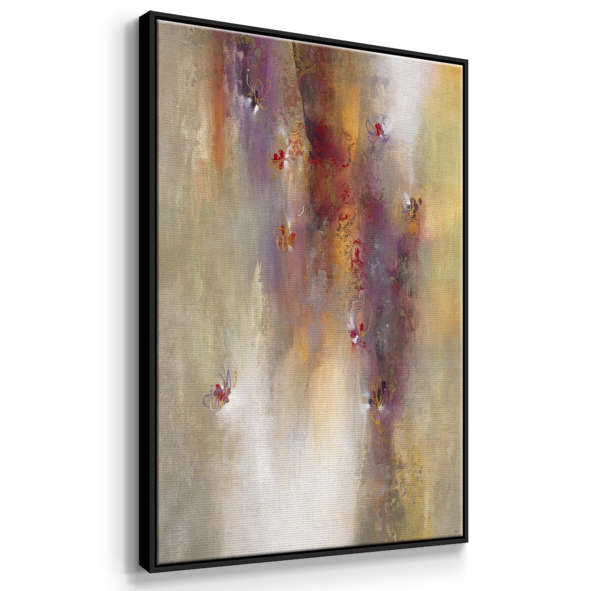 Scarlet Summer Framed Premium Gallery Wrapped Canvas - Ready to Hang - 25 x 37 - Black Floating Frame