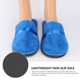 thumbnail image 5 of OULII Thick Warm House Slippers for Women Indoor Blue 1 Pair, 5 of 8