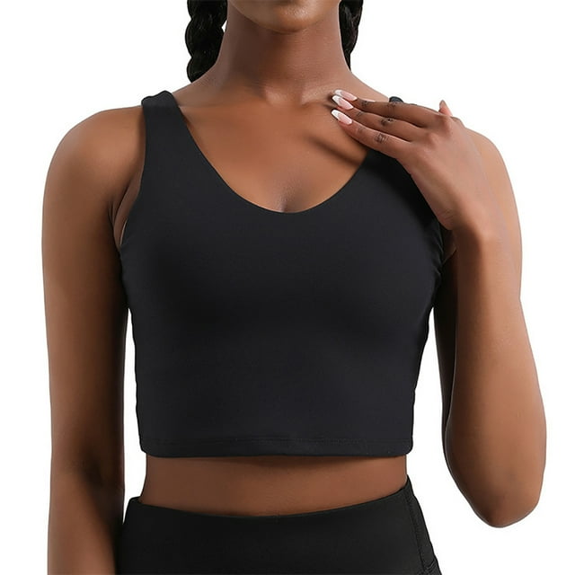 Minnieouse Camisola de yoga para mujer Vestido de fitness femenino Estilo simple Chalecos para niñas Sujetador sin mangas Chaleco Top Camisas Type2 NO2
