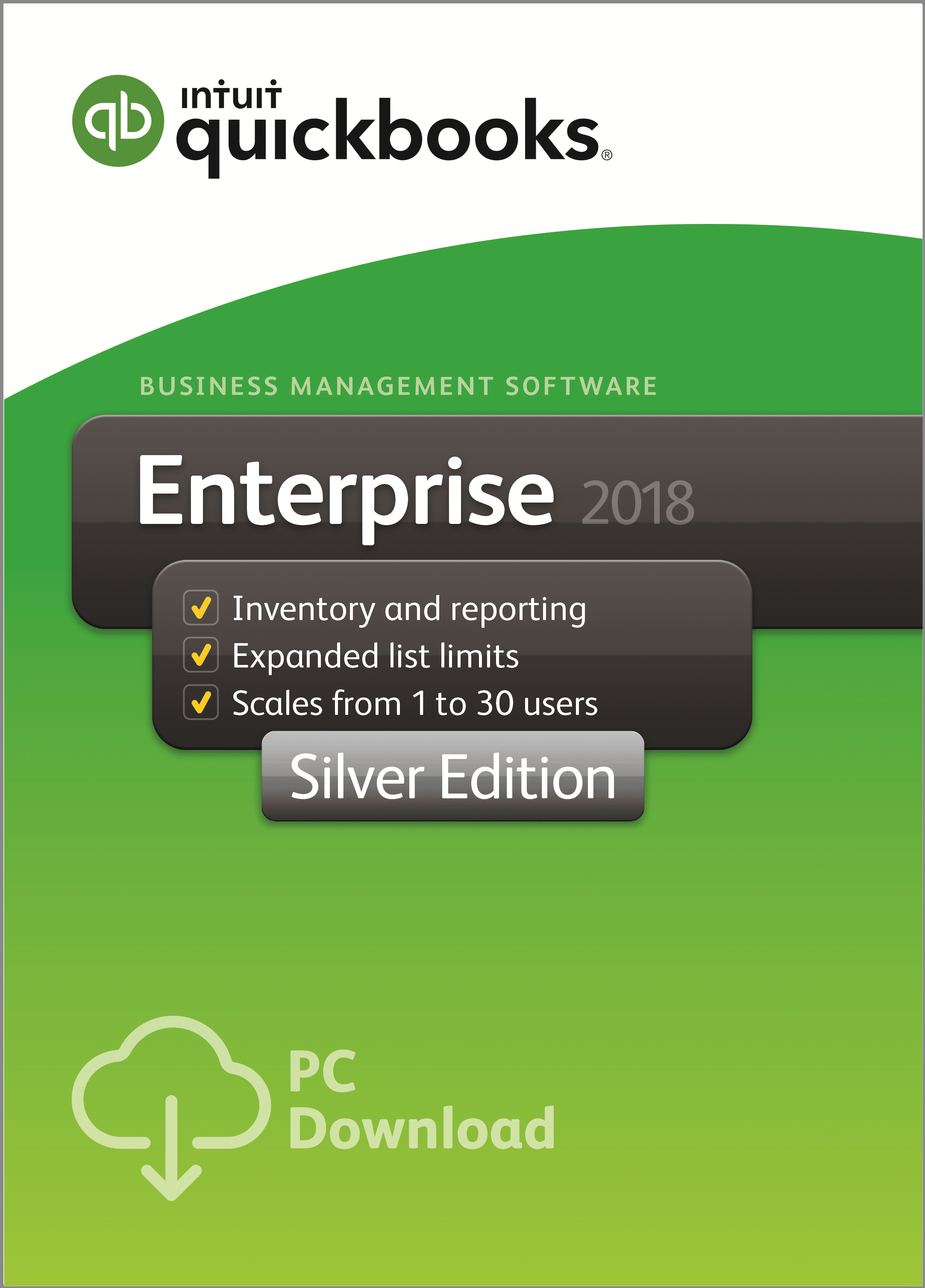QuickBooks Enterprise 2018 Silver Edition, 8User (1year subscription