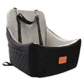 thumbnail image 1 of WOOAIDAGG Asiento de coche para perros de tamaño mediano, cama de viaje para mascotas con canal para cinturón de seguridad, asiento para perros totalmente desmontable y lavable con correas ajustables,, 1 of 5