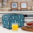thumbnail image 6 of Balery Festive Dachshund Fun Pattern Oven Cover Kitchen Bread Machine Protector, 2 Slice Toaster Cover for Home, Anti Dust Fingerprint Coaster Cover, 6 of 7