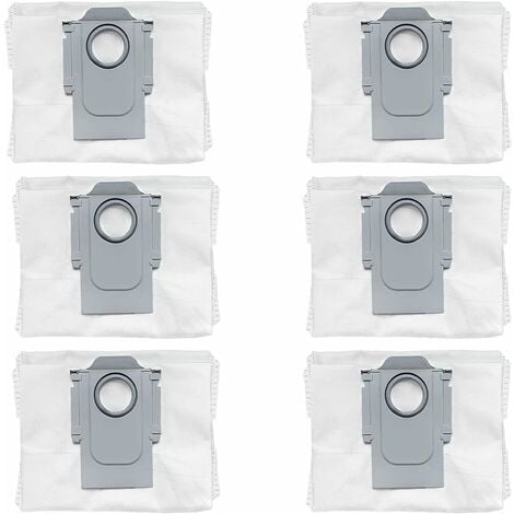 Lot de 6 sacs à poussière pièces de rechange accessoires pour Xiaomi Roborock Q7 Max Q7 Max+ Q5+ Roborock S7 Pro Ultra S7 MaxV Ultra Robot Aspirateur Sacs thsinde