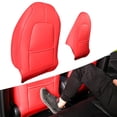 thumbnail image 3 of 1 par de protectores de patadas traseras de asiento de tamaño completo para Model Y Rojo Zulema Almohadilla antigolpes, 3 of 8