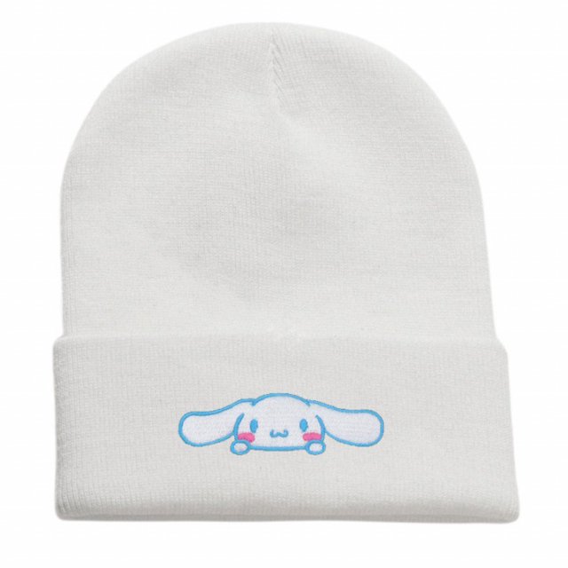 Gorro de punto bordado de Sanrio con dibujos animados lindoss Gorro de lana para perro Yugui Gorro tipo jersey Kulomi Gorro cálido para gato