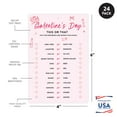 thumbnail image 4 of Koyal Wholesale 4"x6" Galentines Day Games for Women, Cute Pink Bows & Cupid This or That, 24-Pack, 4 of 4