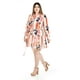 thumbnail image 2 of Vestido camisero con cinto Roman Fashion /Tallas Extras, 3827 (Durazno lineas) naranja claro 42, 2 of 6