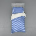 thumbnail image 1 of Ambesonne Retro Bedding Set 3 Pcs, White Classic Polka Dots, Twin, Violet Blue White, 1 of 3