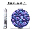 thumbnail image 3 of Kdxio crystal Skull flower star Pocket Mirror, 1X/2X Travel Makeup Mirror 2-Sided Folding Small Mirror Portable Double-Sided Magnifying Cosmetic Mirror for Gift-Round Shape, 3 of 9
