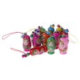 thumbnail image 1 of Lindas muñecas rusas anidadas Matryoshka muñeca llavero teléfono colgador bolsa regalos, 1 of 2