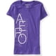 thumbnail image 1 of Camiseta gráfica Aeropostale para mujer Vert New York City 1987 color morado grande, 1 of 1