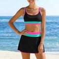 thumbnail image 6 of vigerkar High Waisted Bikini Sets for Women Tummy Control Swimsuits 3 Piece Bathing Suits Neon Swimwear with Skirt 2026 (Black, XXL), 6 of 8