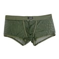 thumbnail image 2 of Odeerbi Mens Underwear Seamless Boxer Briefs Erogenous Letter Printed Shorts Bulge Pouch Underpants Olive Green, 2 of 6
