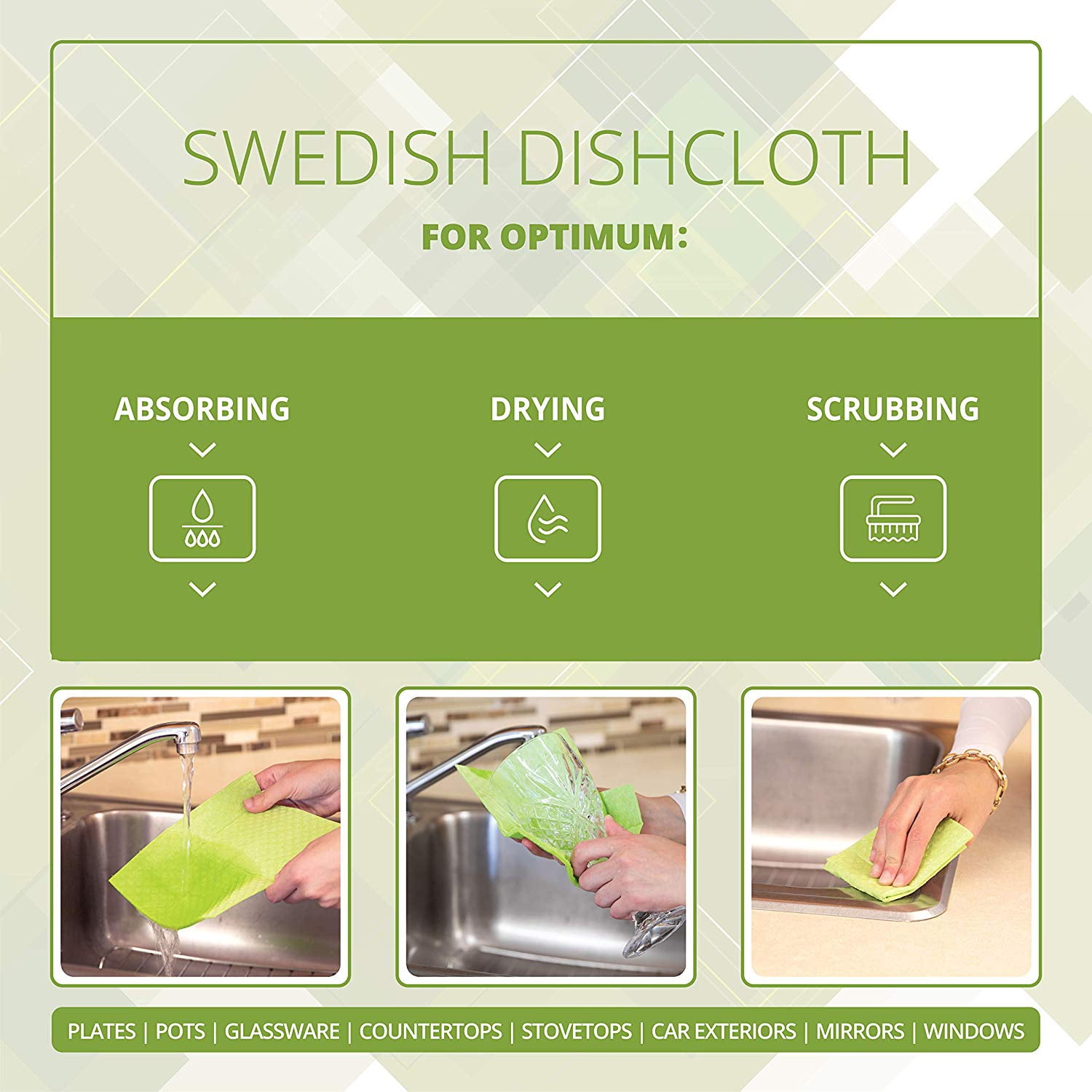 Swedish Cotton Dish Cloth – slope home