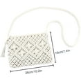 thumbnail image 2 of Kukuzhu Women's Handwoven Crossbody Handbag Summer Beach Shoulder Handbag Cotton Crochet Woven Handmade Purse Bag Tassel, 2 of 6
