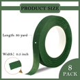 thumbnail image 2 of Cinta floral COIDEA, 8 rollos de 1,2 cm de ancho, verde oscuro, 30 yardas, 2 of 7